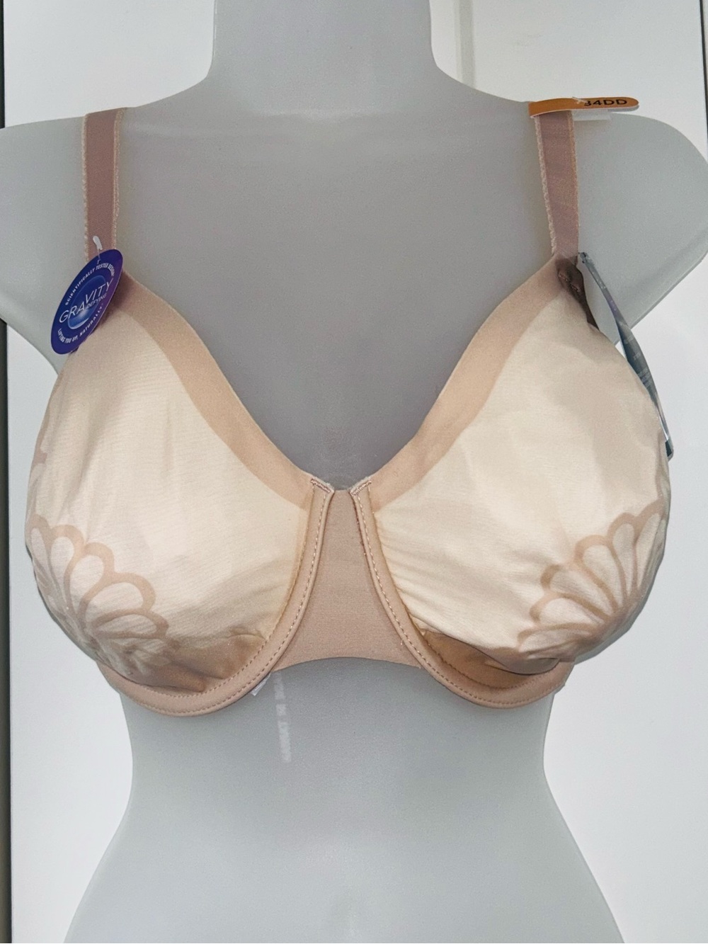 New Bali Lift moderate coverage underwire unpadded bra 34DD